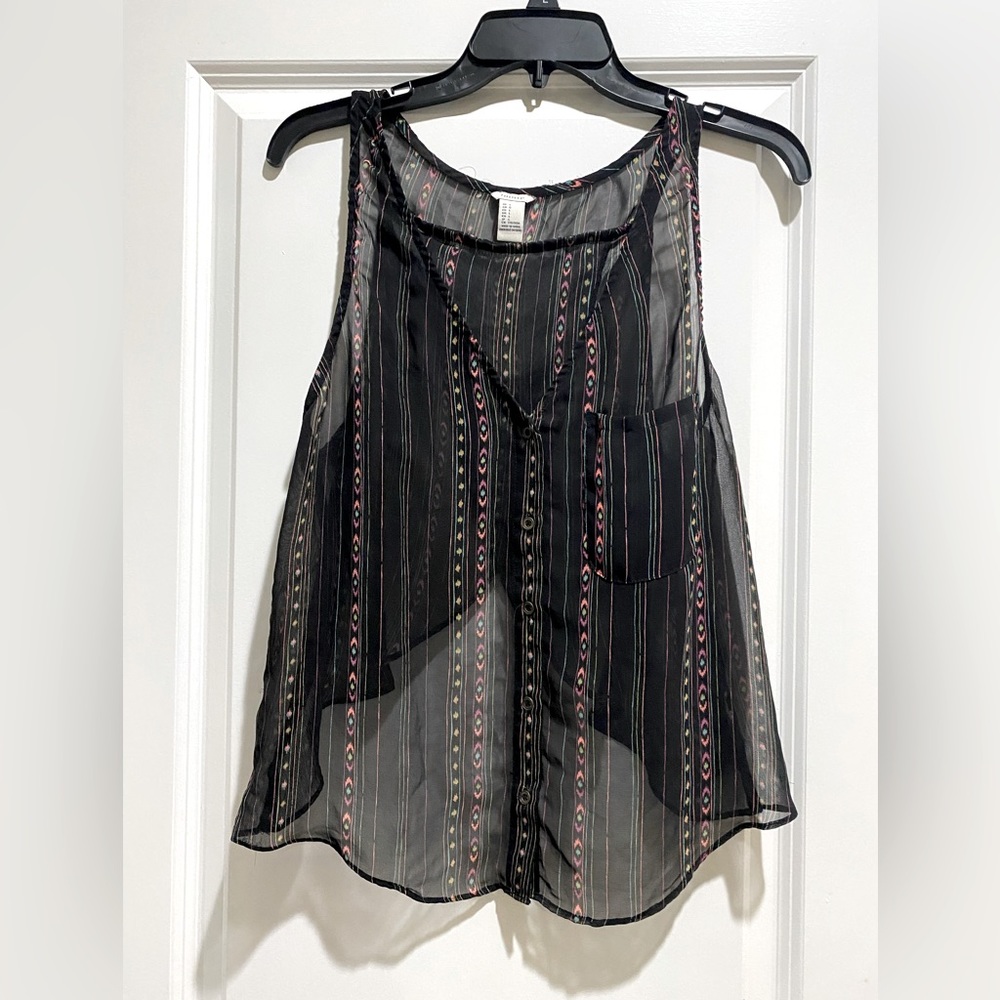 Forever 21 sheer sleeveless top